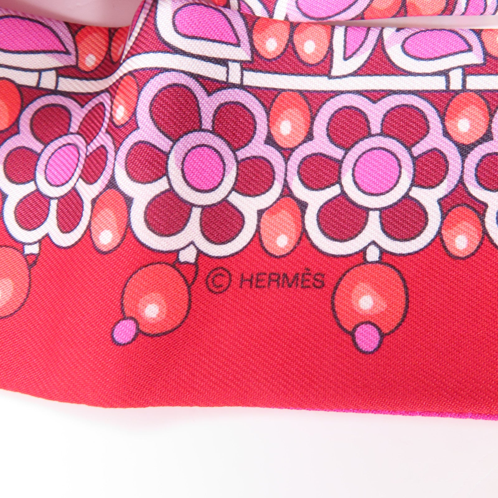 HERMES 絲質Twilly絲巾