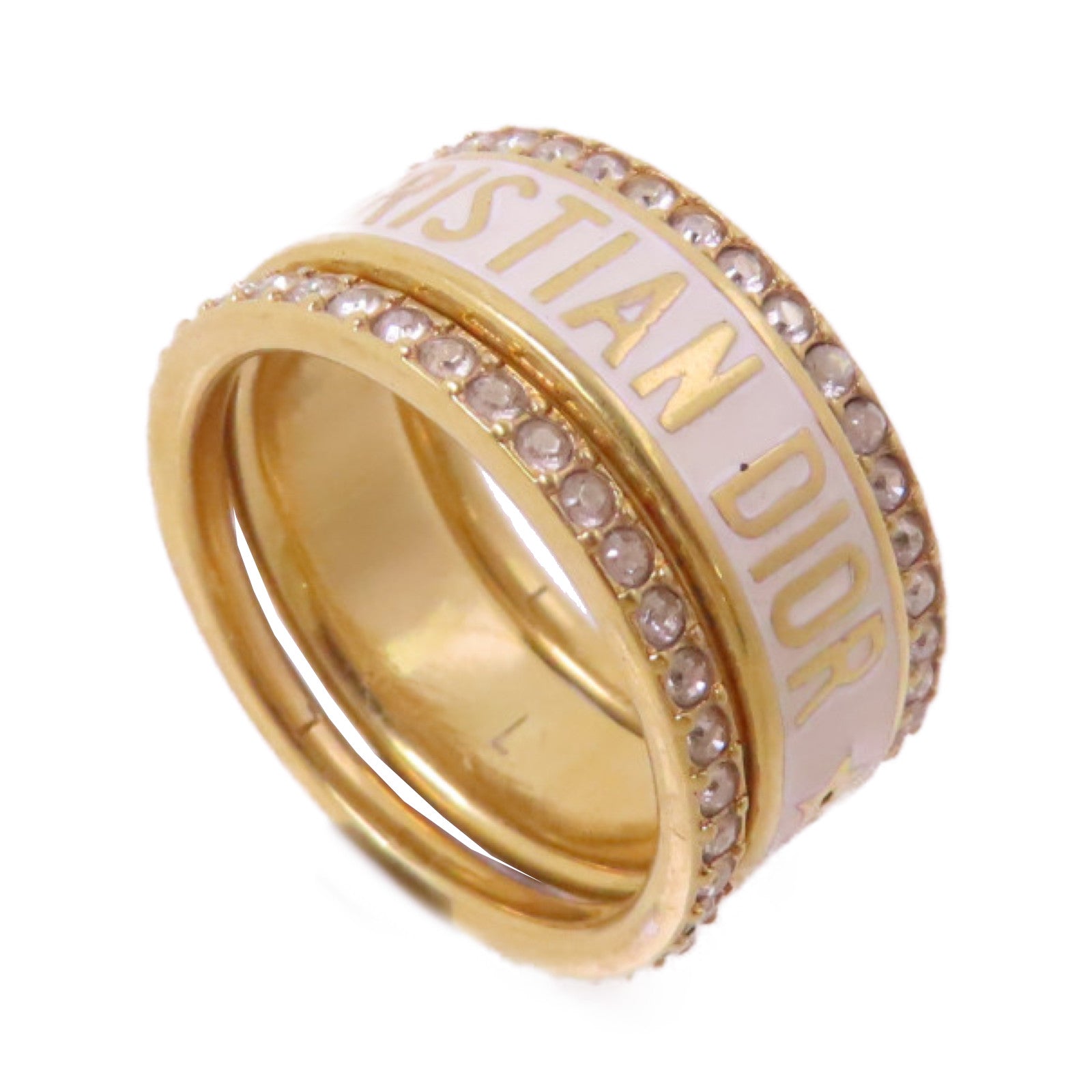 Dior 金屬Triple Ring戒指US#6.75