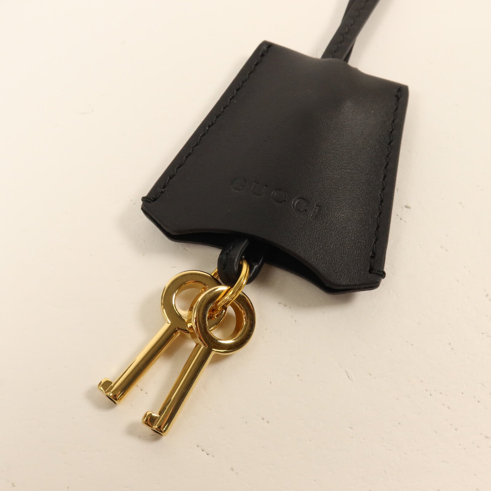 GUCCI 塗層帆布Padlock Small鏈帶肩背袋