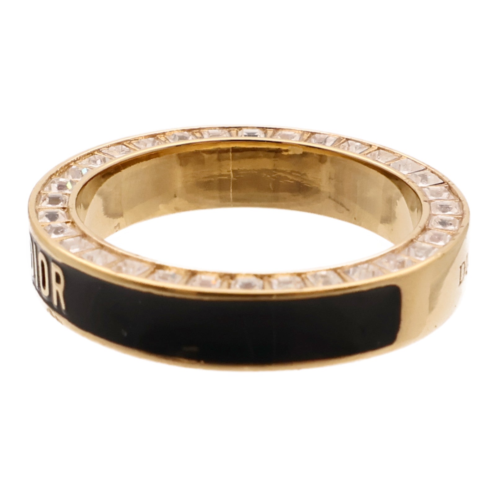 Dior 金屬/琺瑯Night Code Ring戒指US#6