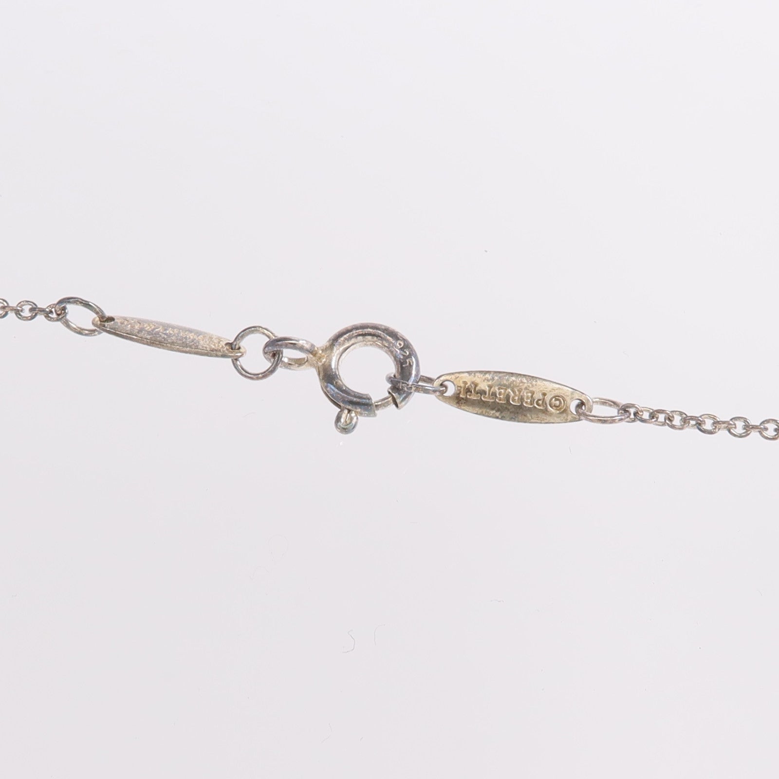 TIFFANY＆CO 925純銀Yard Turquoise Pendant項鍊