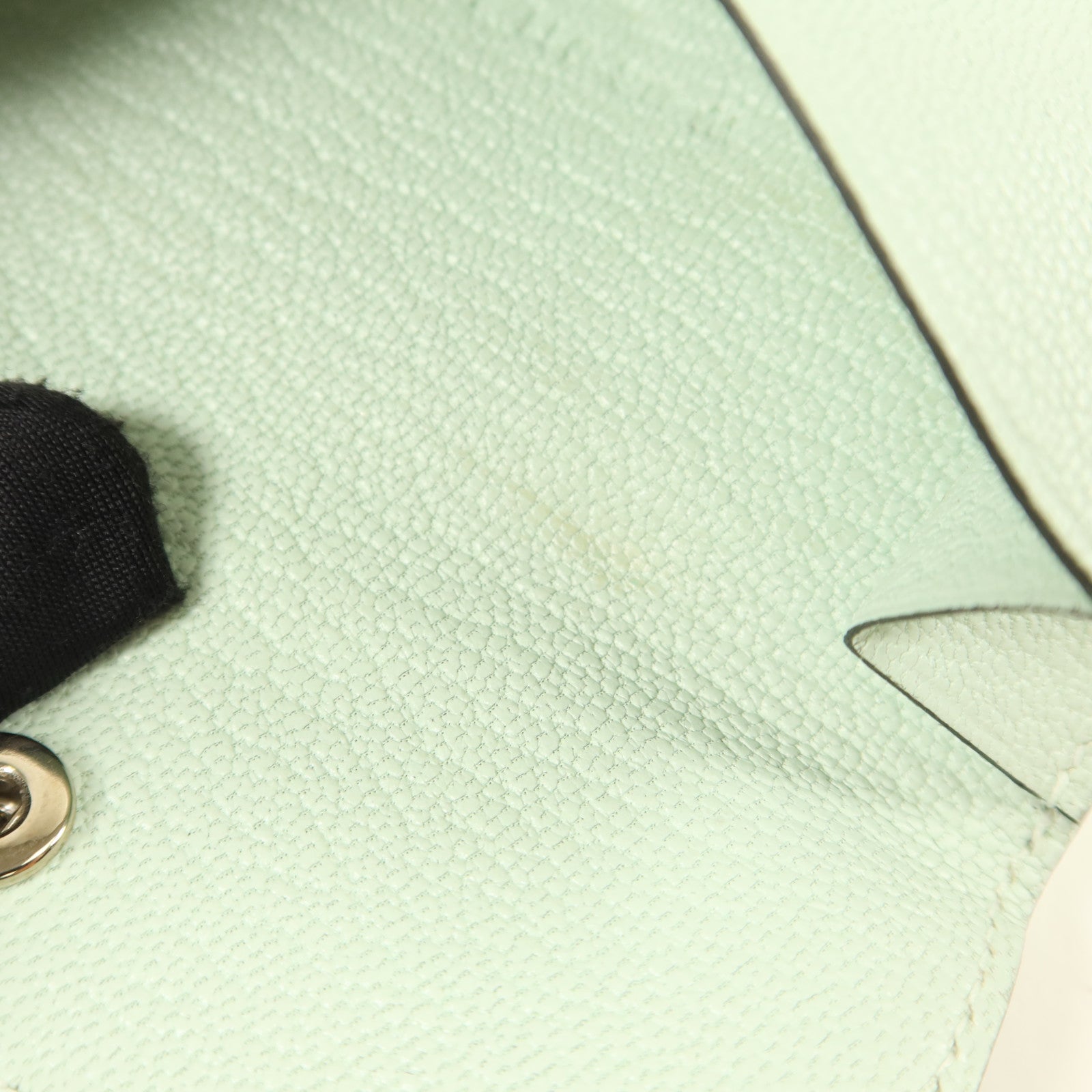 HERMES 【激減優惠】Chevre皮革Bearn Mini Wallet錢包Vert Peppermint