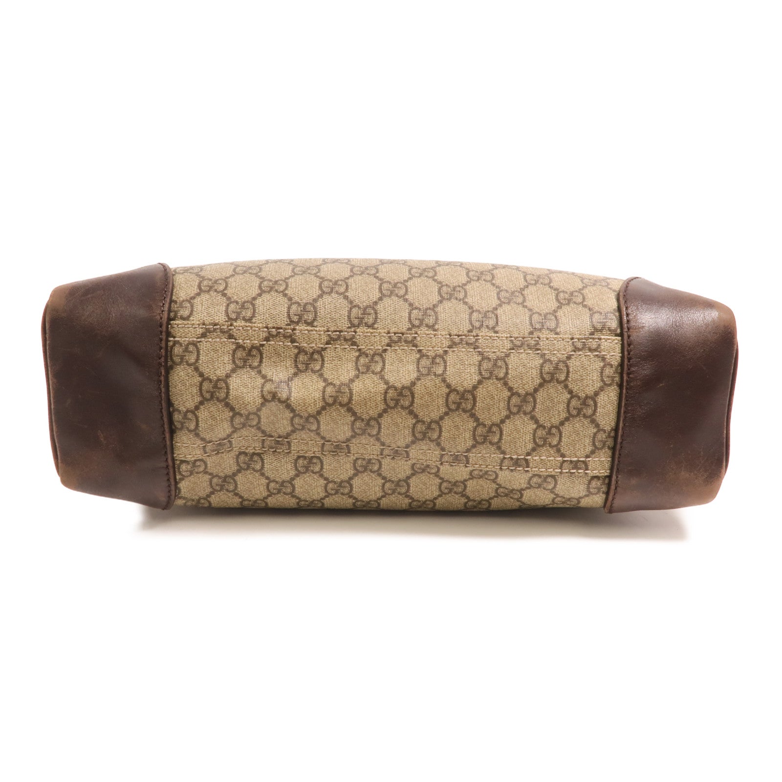 GUCCI GG帆布Shoulder Bag銀扣肩背袋