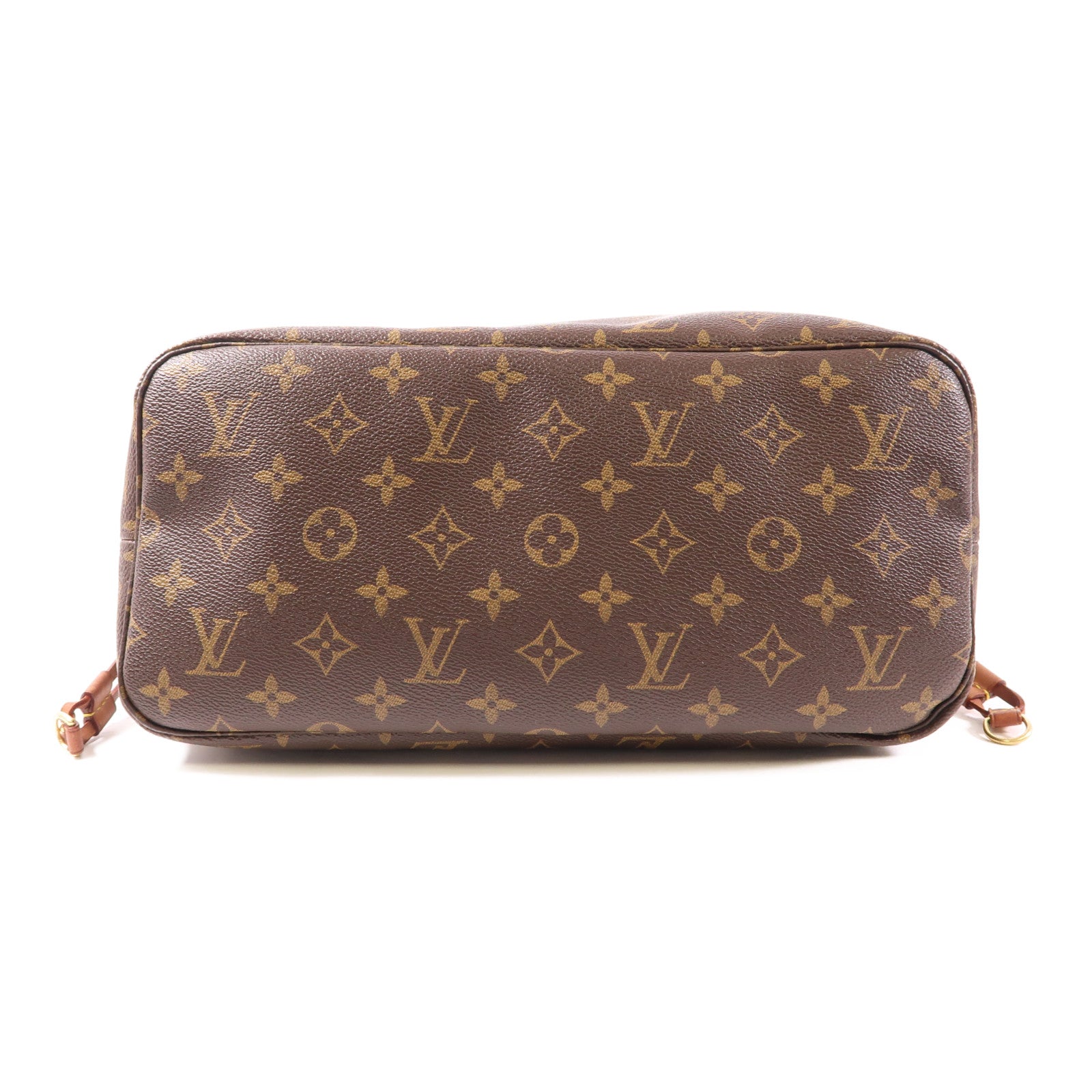 LOUIS VUITTON Monogram Neverfull MM金扣手挽袋