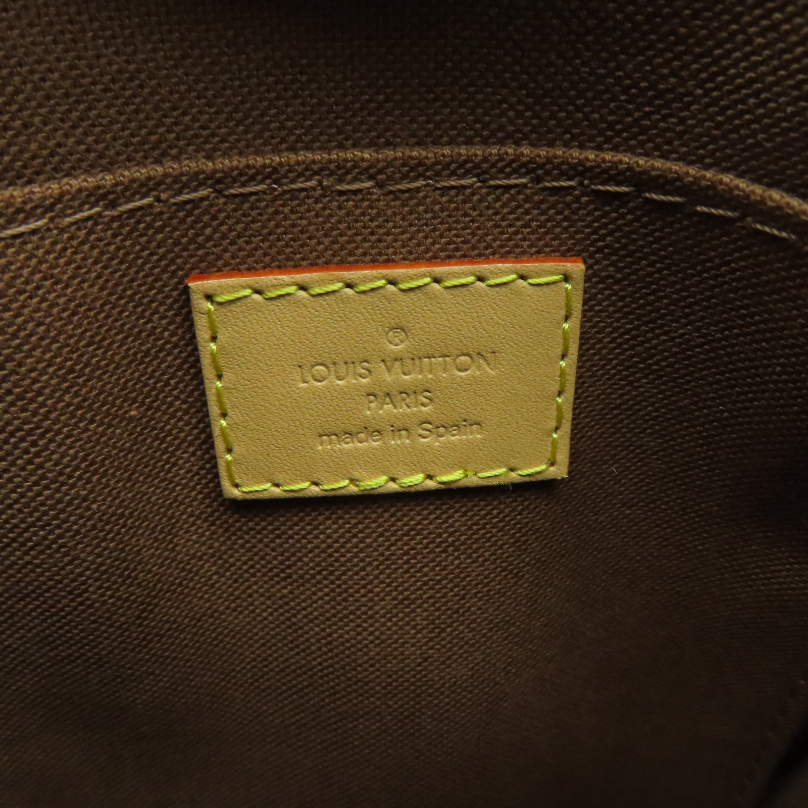 LOUIS VUITTON **【激減優惠】Monogram Petit Sac Plat金扣手挽肩背兩用袋啡色