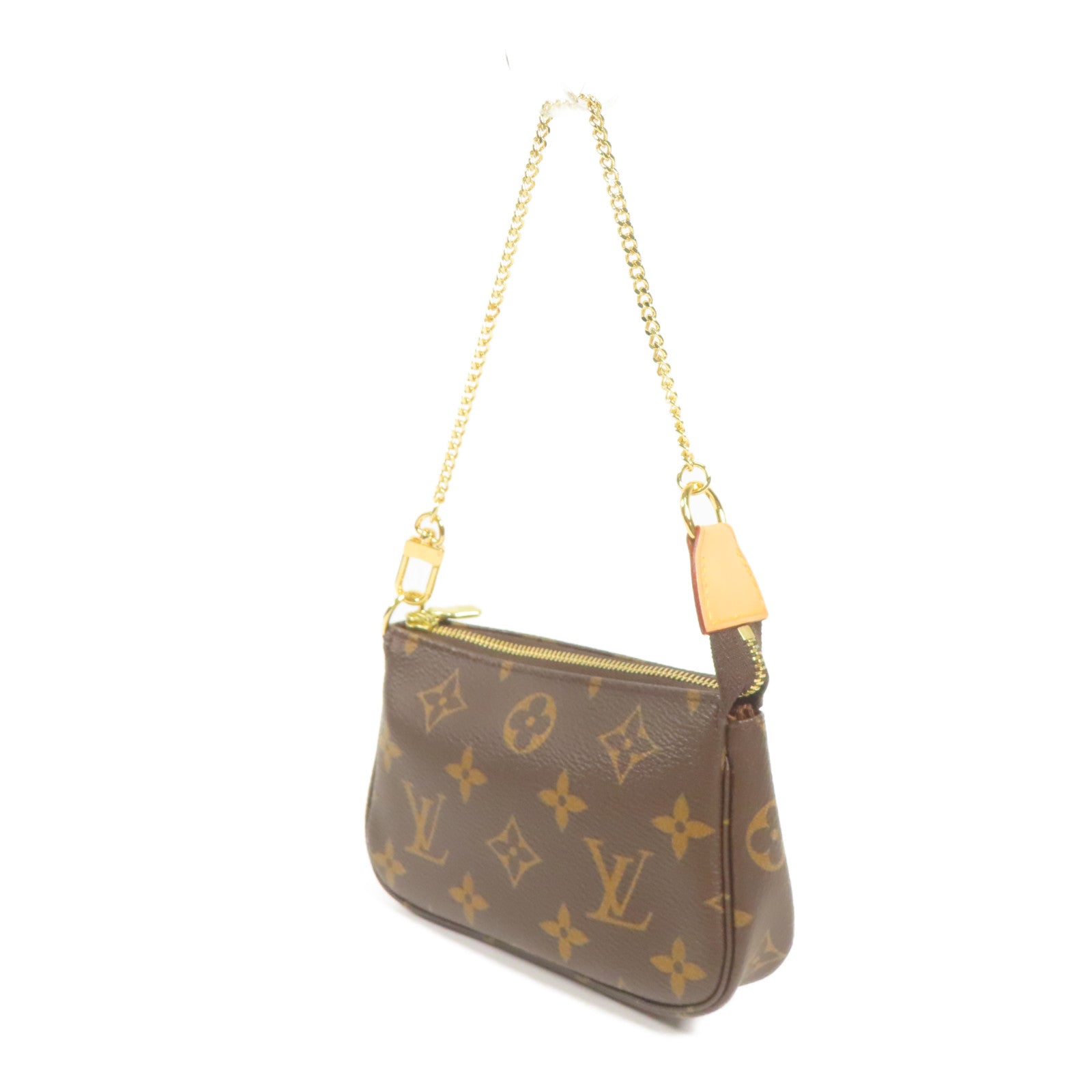 LOUIS VUITTON Monogram Mini Pochette Accessoires金扣手挽袋
