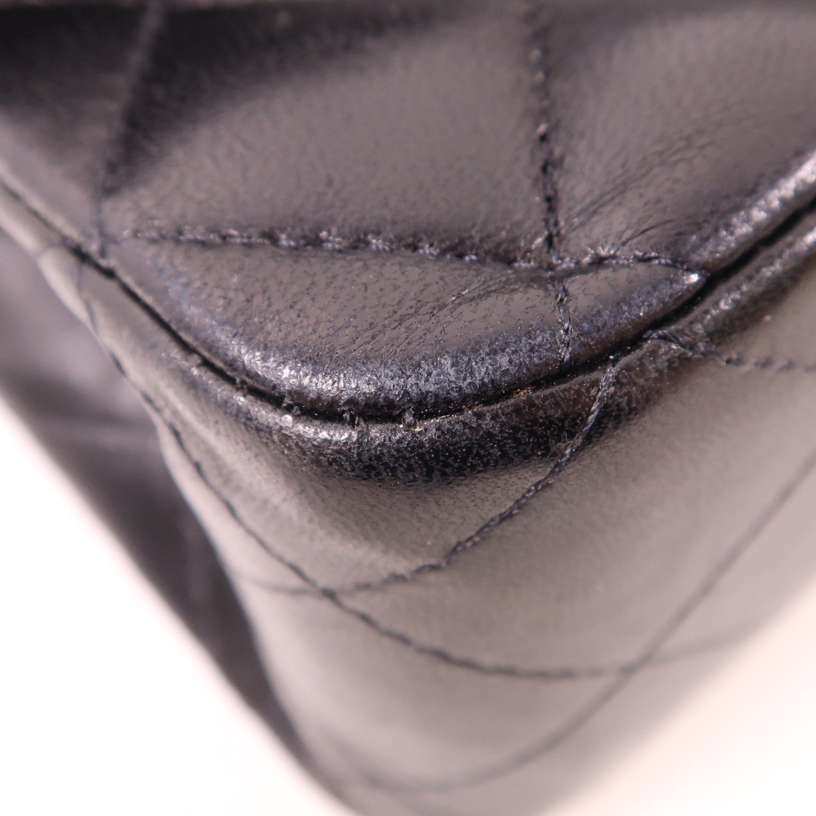 CHANEL 羊皮皮革Classic 25銀扣肩背袋