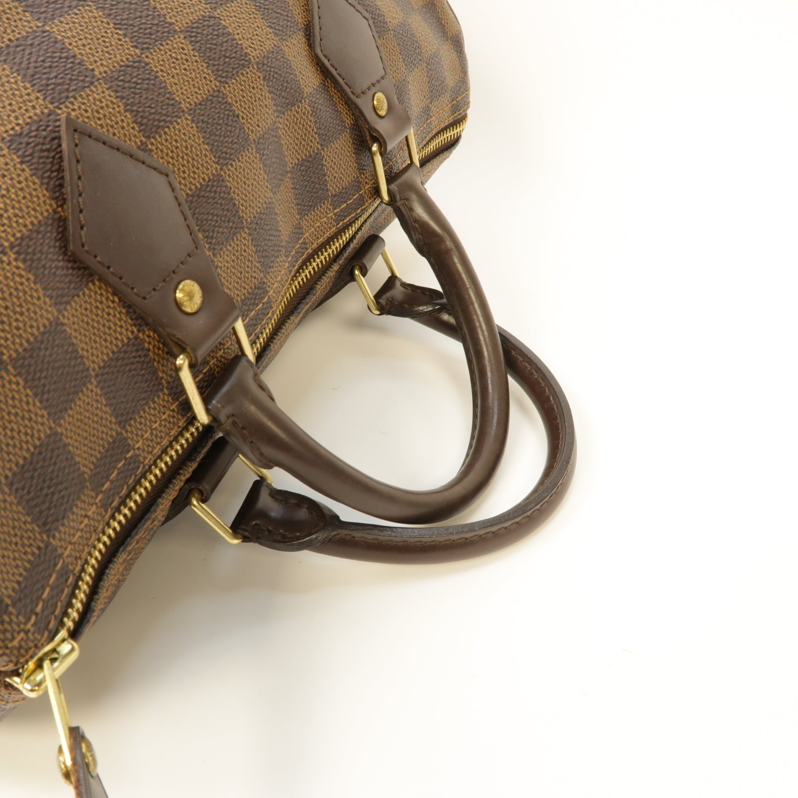 LOUIS VUITTON 【激減優惠】Damier Speedy 30金扣手挽袋啡色