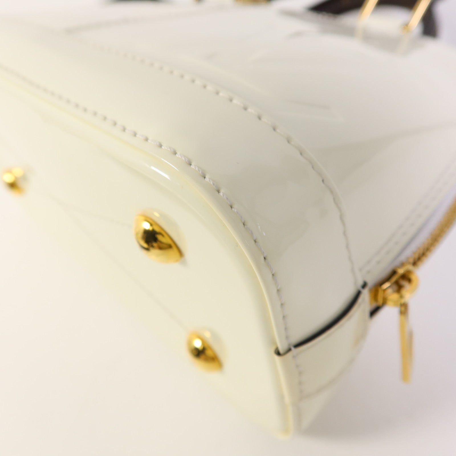 LOUIS VUITTON Vernis Alma BB金扣手挽肩背兩用袋