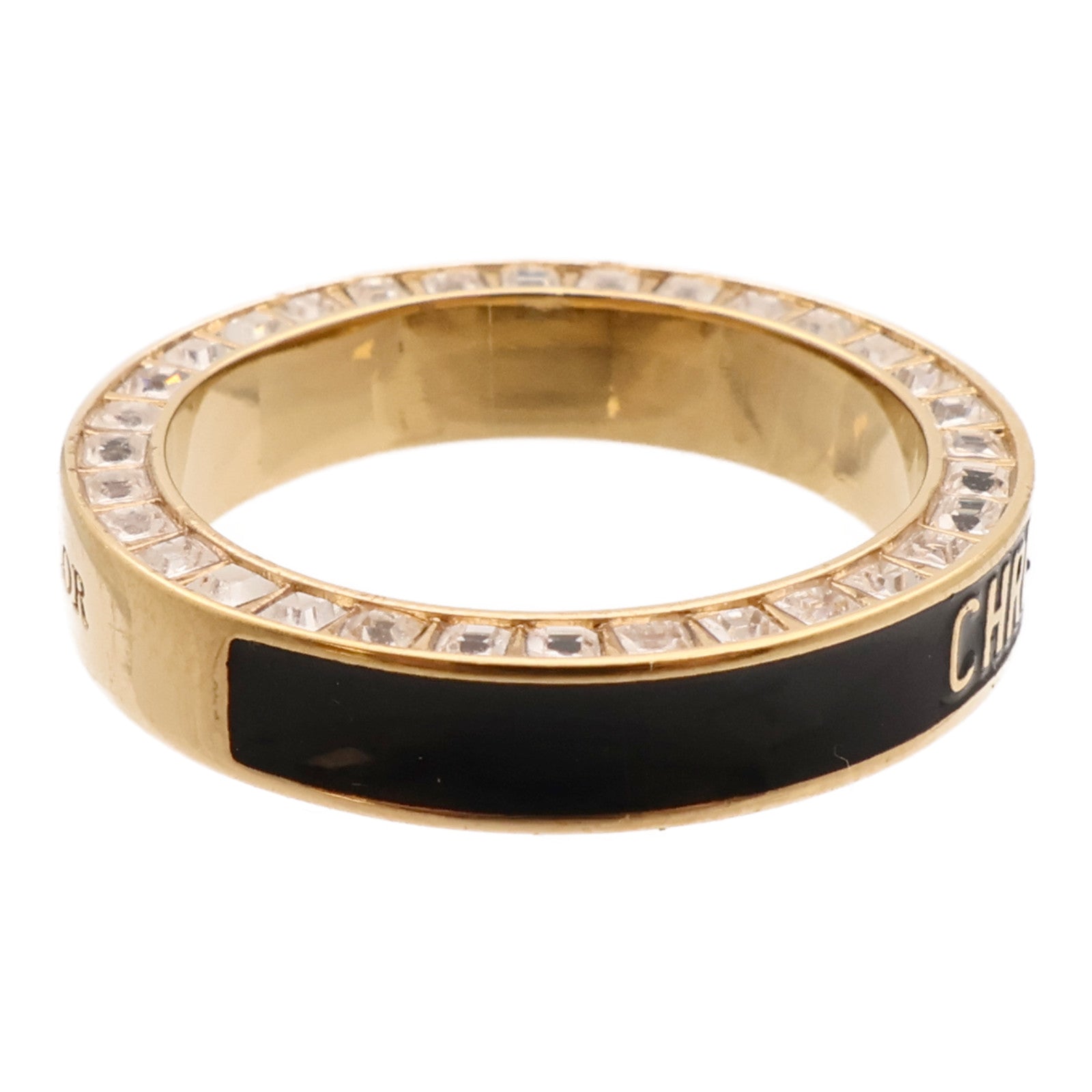 Dior 金屬/琺瑯Night Code Ring戒指US#6