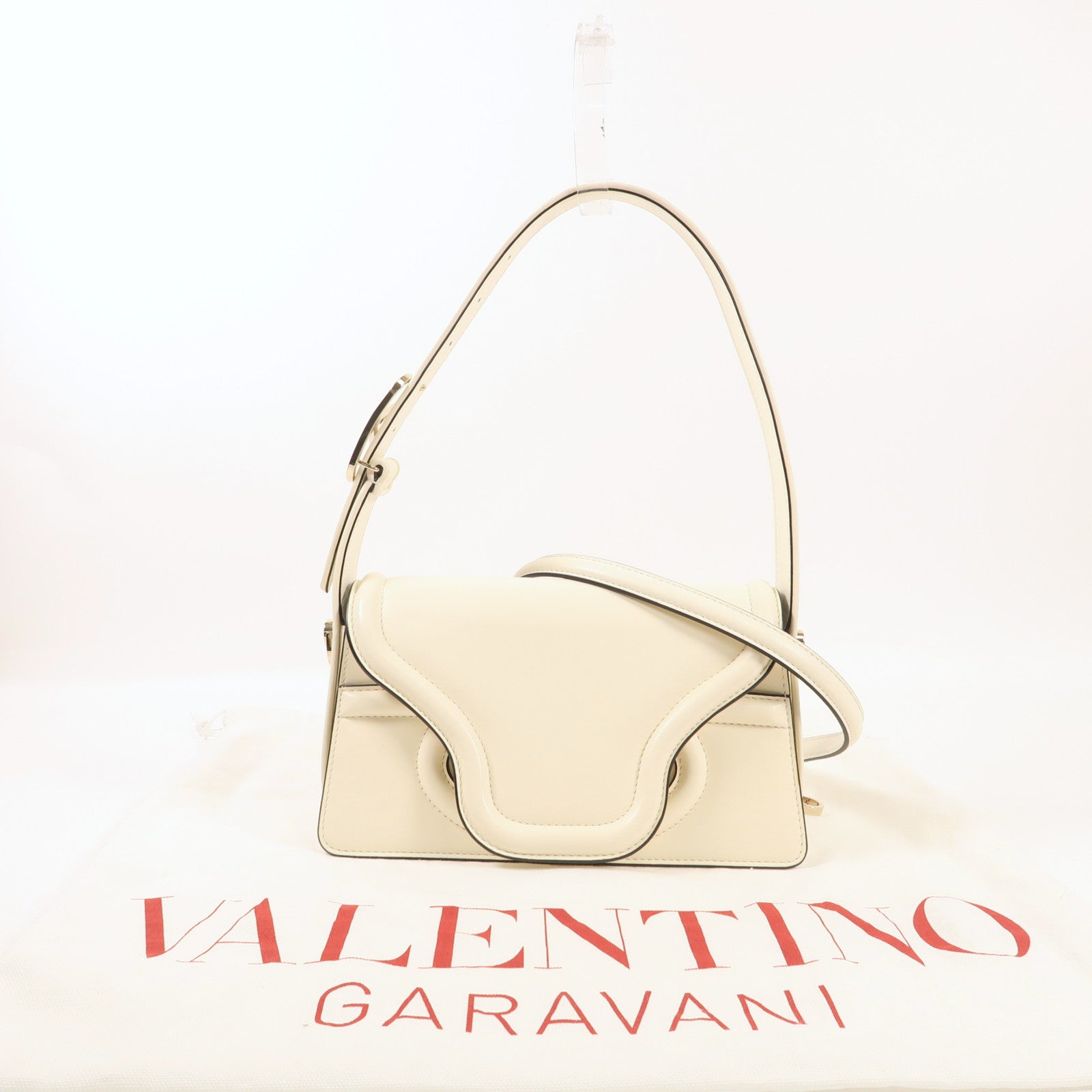 Valentino GHW Le Petit Deuxieme 2 Way Bag 2W2B0L26AVP098 Calfskin Leather White