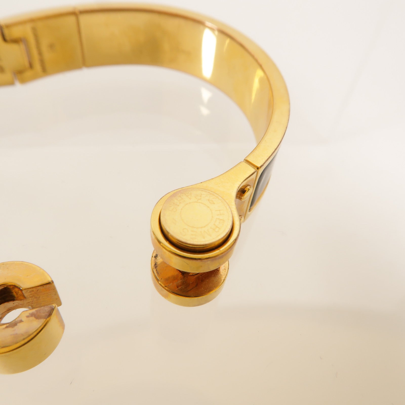 HERMES 金屬Charniere Narrow Bangle手鐲