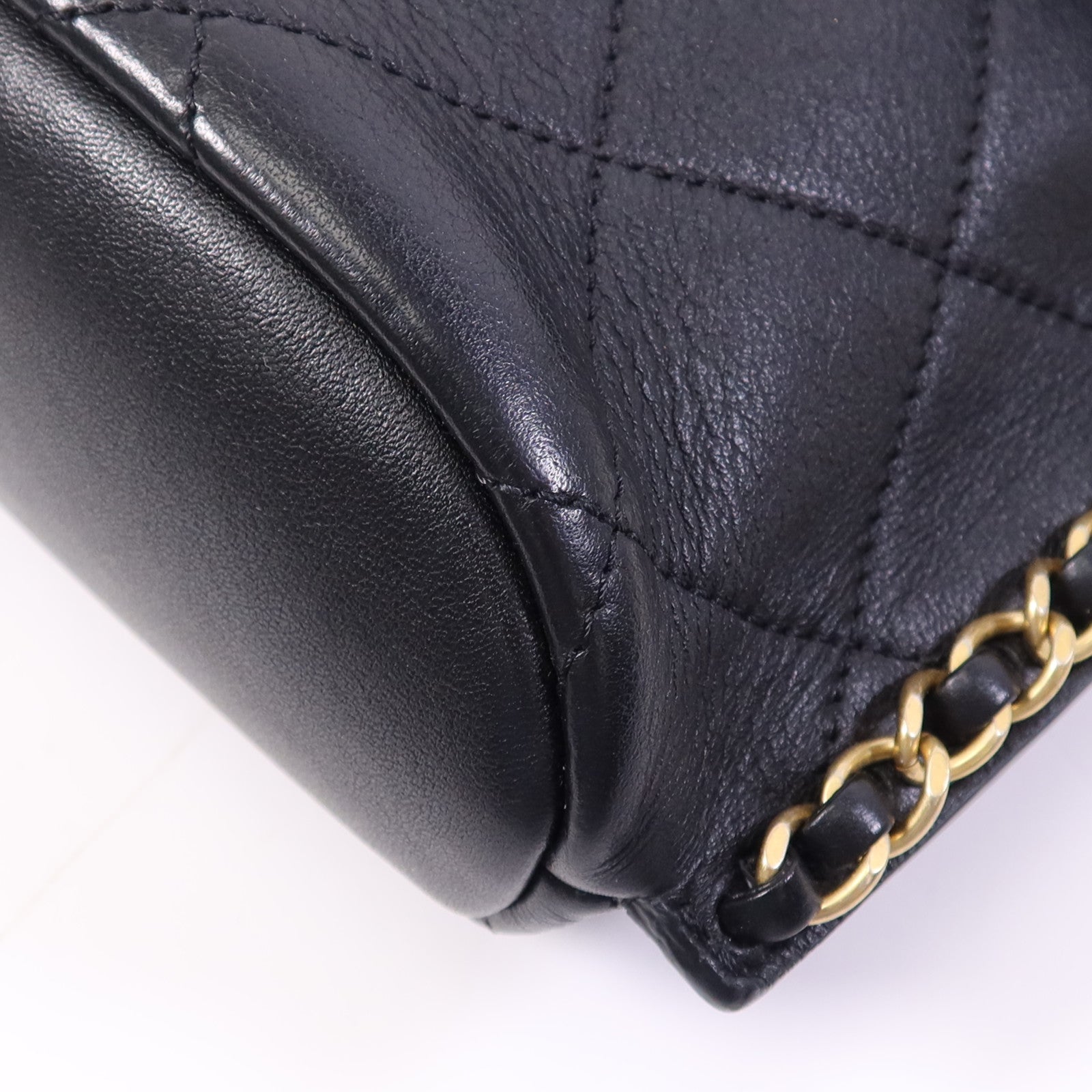 CHANEL 牛皮皮革Chain Shoulder Bag金扣鏈帶肩背袋