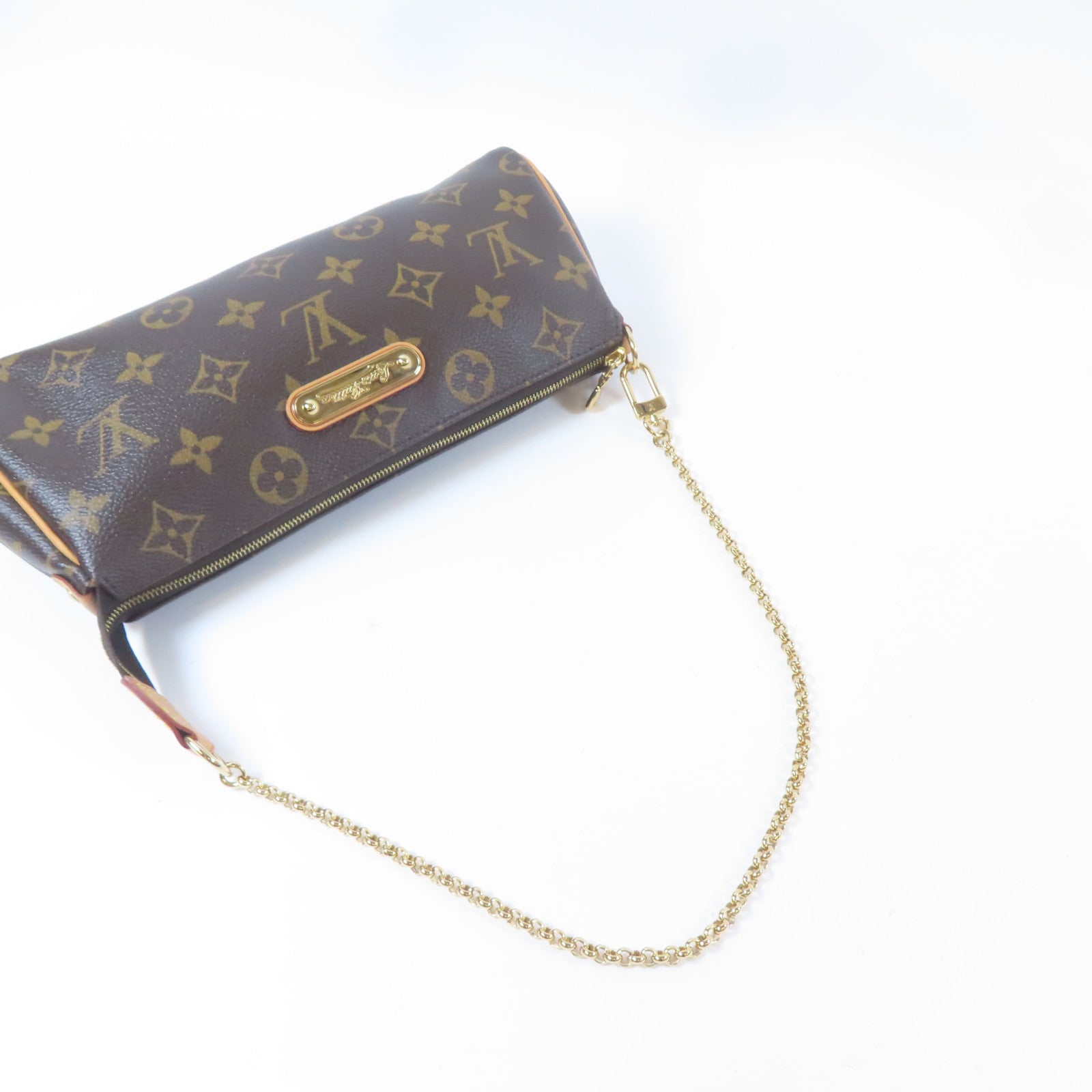LOUIS VUITTON Monogram Eva金扣手挽肩背兩用袋啡色