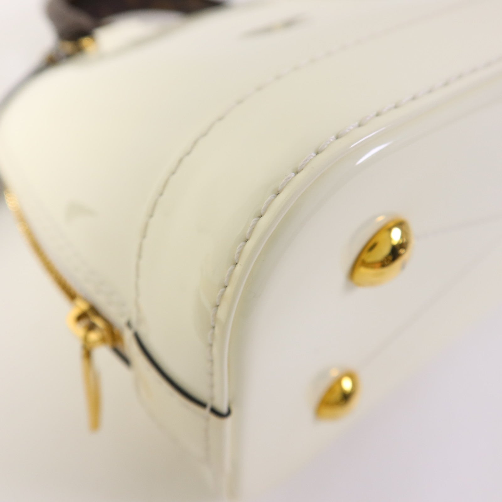 LOUIS VUITTON Vernis Alma BB金扣手挽肩背兩用袋