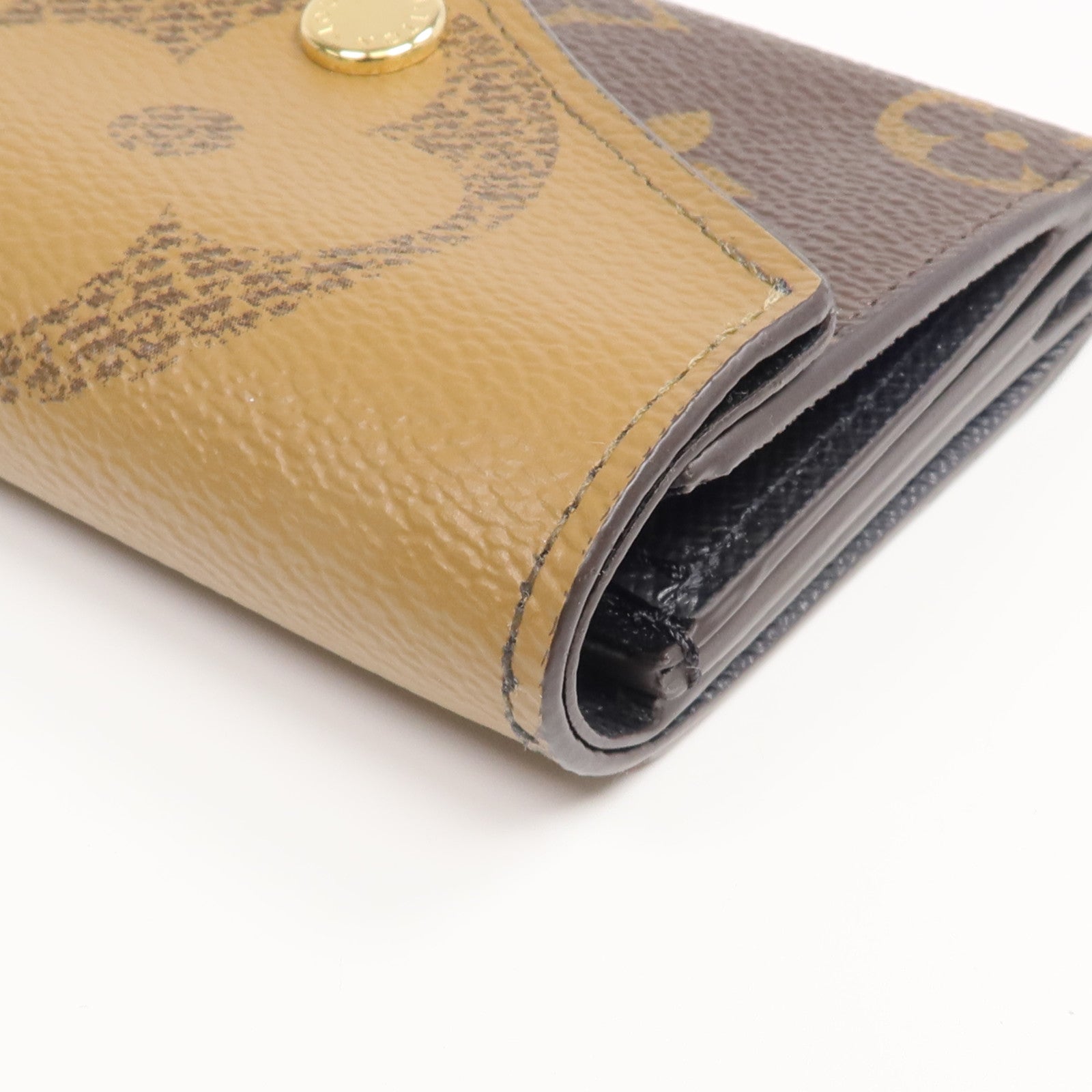 LOUIS VUITTON Monogram/Monogram Reverse Giant Zoe Wallet金扣錢包