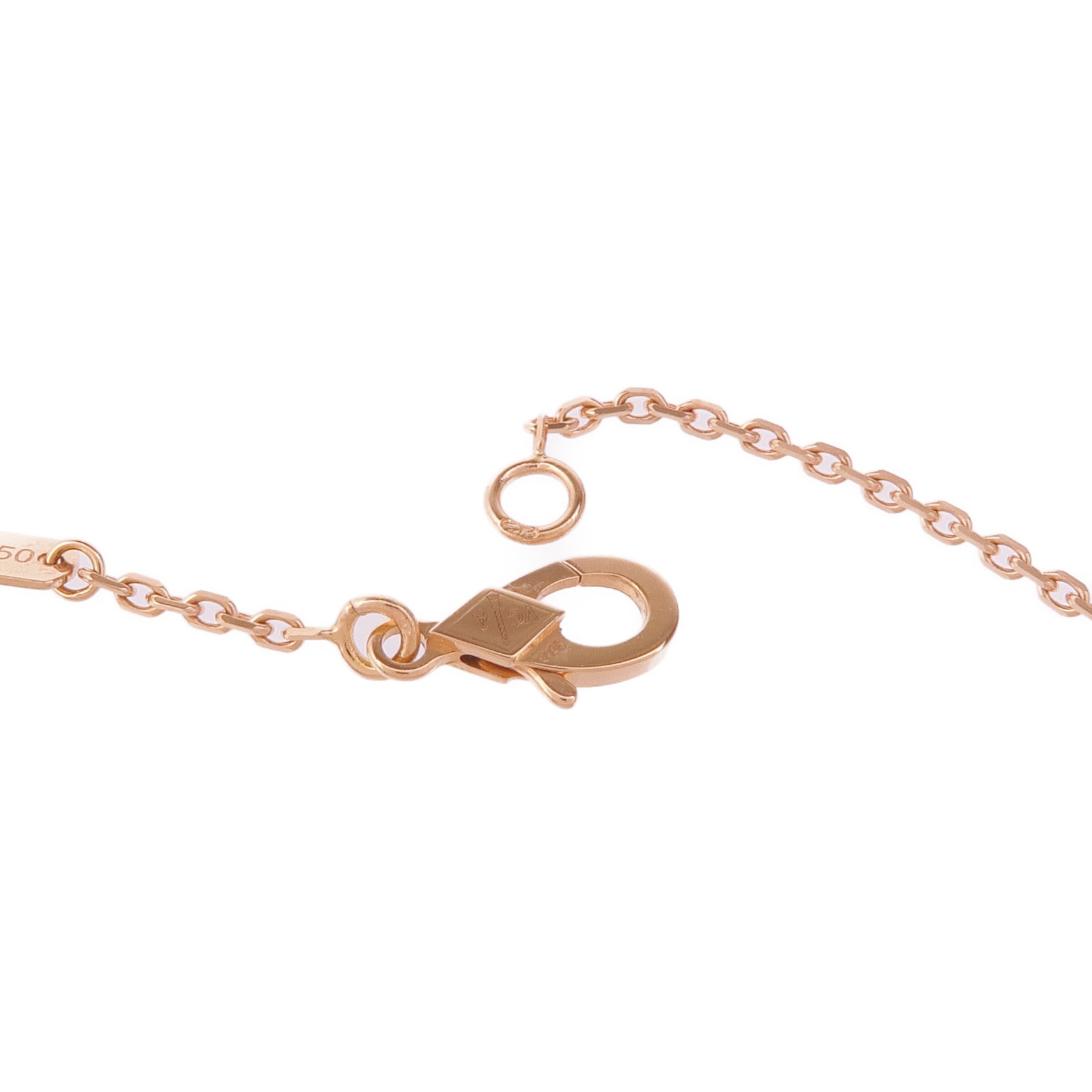 Van Cleef & Arpels 18K玫瑰金Vintage Alhambra Pendant鑽石項鍊