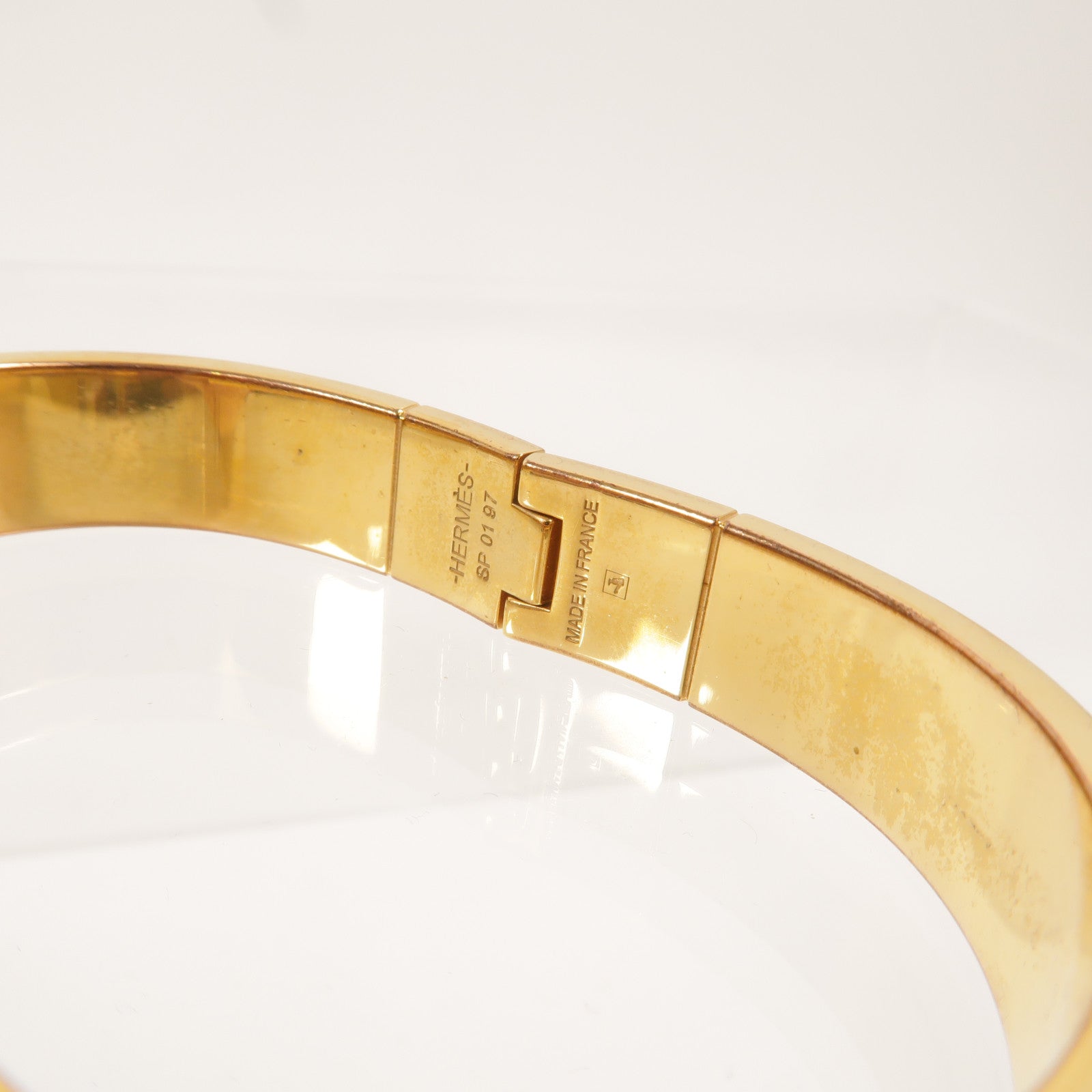 HERMES 金屬Charniere Narrow Bangle手鐲