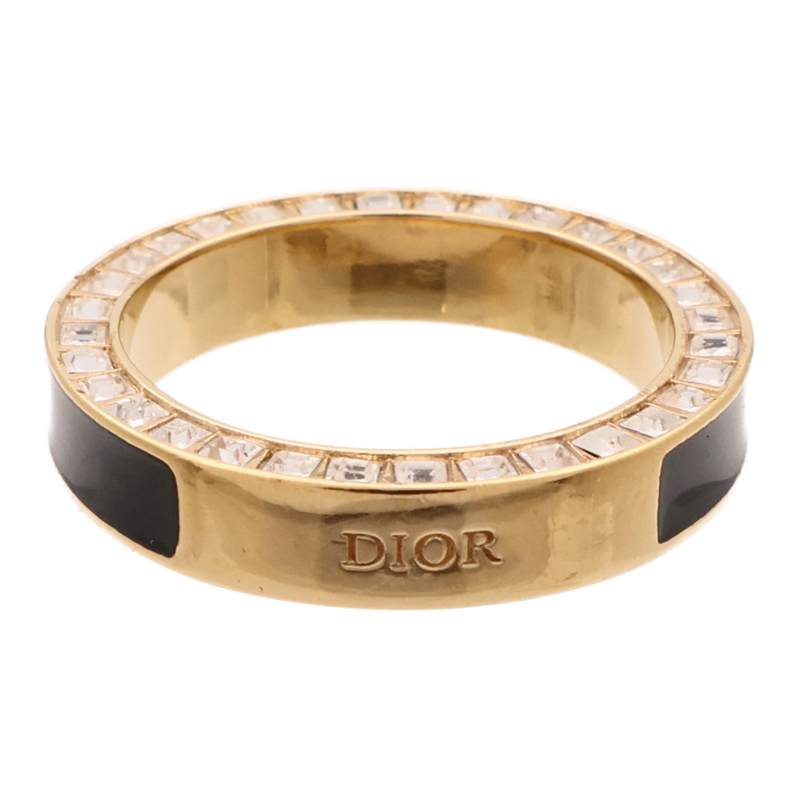 Dior 金屬/琺瑯Night Code Ring戒指US#6