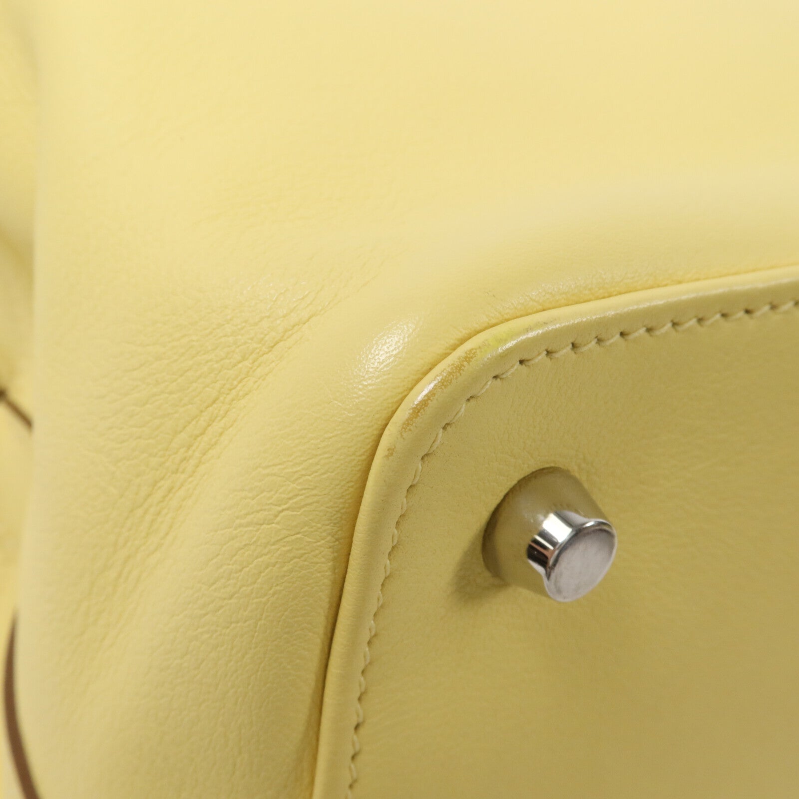 HERMES Evercolor皮革Toolbox 20手挽肩背兩用袋Jaune Poussin