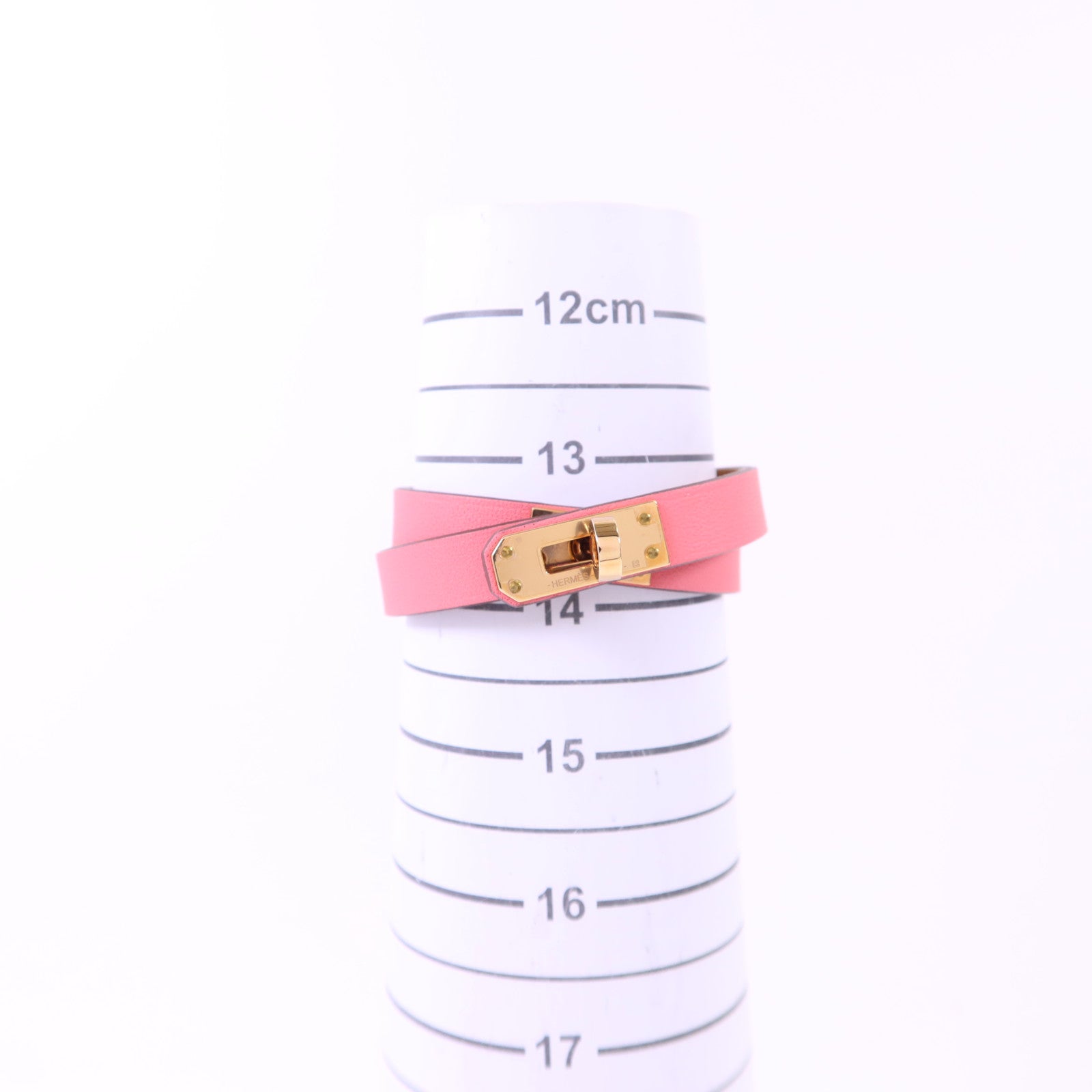 HERMES 【激減優惠】Swift皮革Mini Kelly Double Tour Bracelet金扣手鐲
