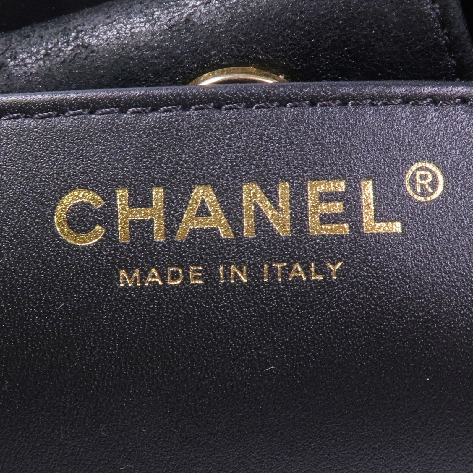 CHANEL 牛皮皮革Hobo Bag金扣鏈帶肩背袋