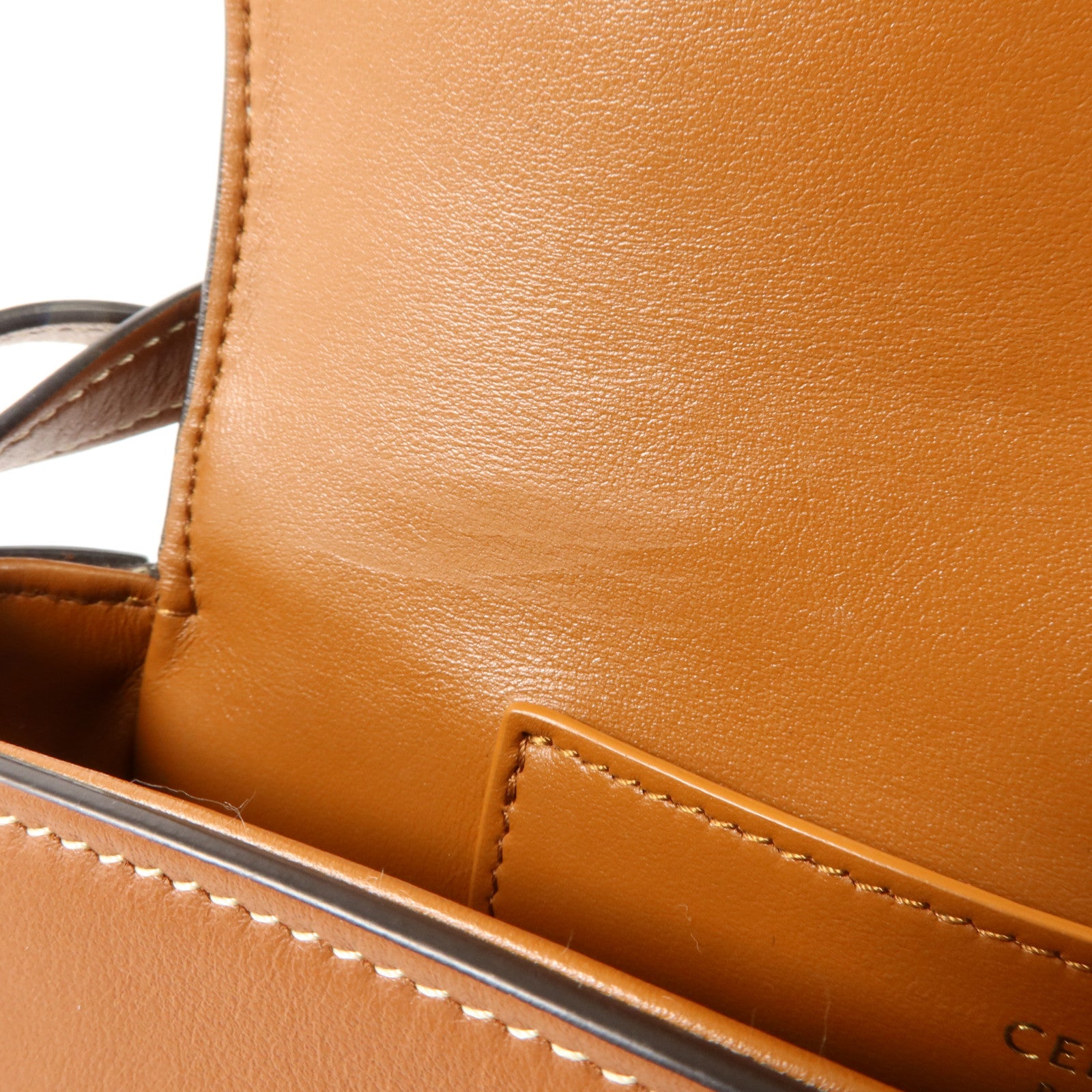 CELINE 牛皮皮革2 Way Shoulder Bag金扣手挽肩背兩用袋
