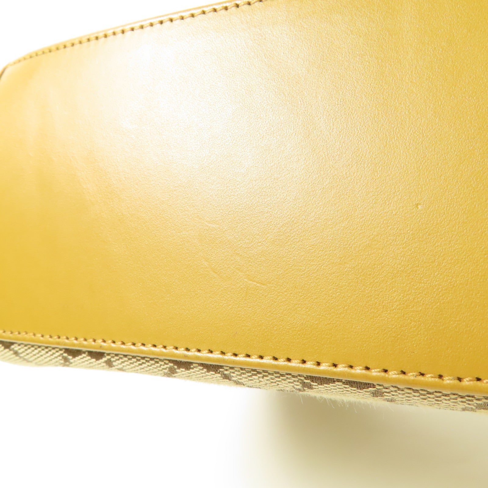 GUCCI 帆布/皮革Shoulder Bag金扣肩背袋