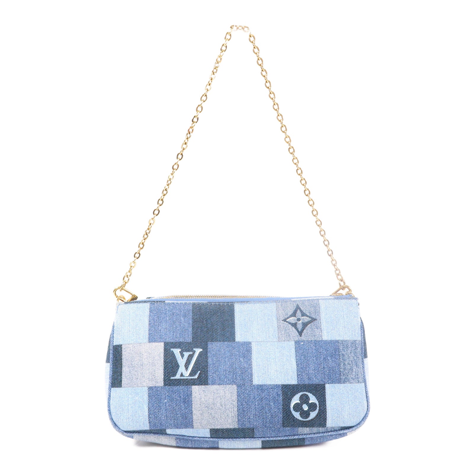 LOUIS VUITTON Monogram Denim Multi Pochette Accessoires肩背袋
