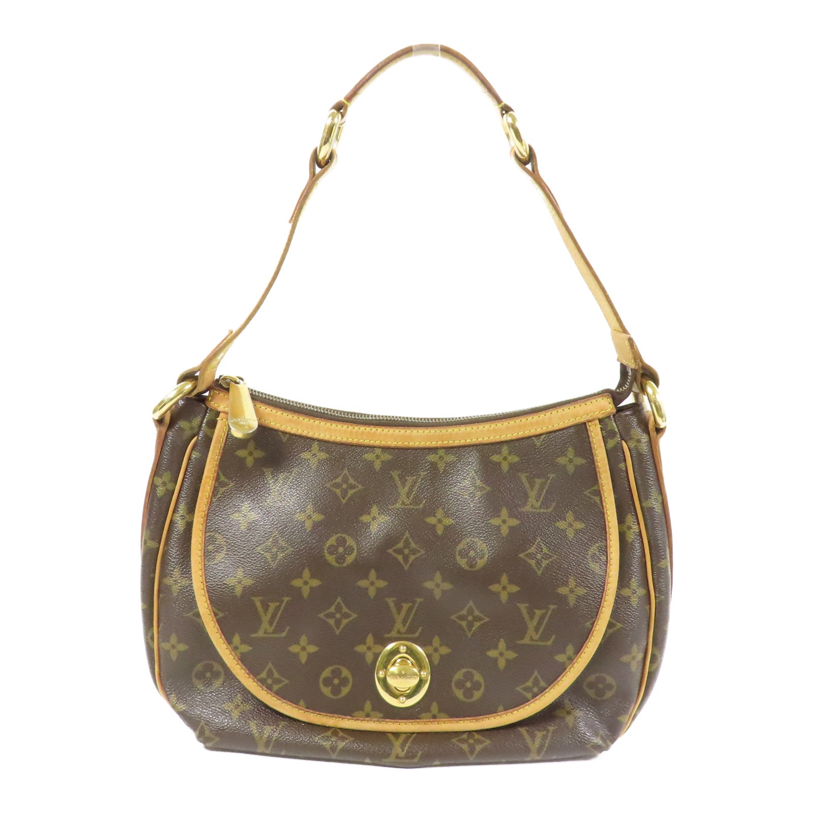 LOUIS VUITTON LV GHW Tulum PM Shoulder Bag M40076 Monogram Brown
