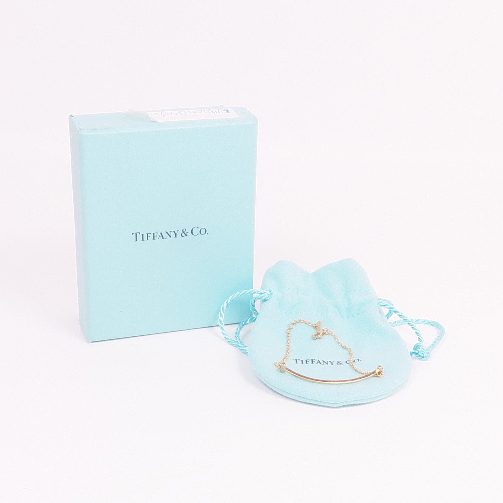 TIFFANY＆CO 18K玫瑰金T Smile Bracelet手鏈