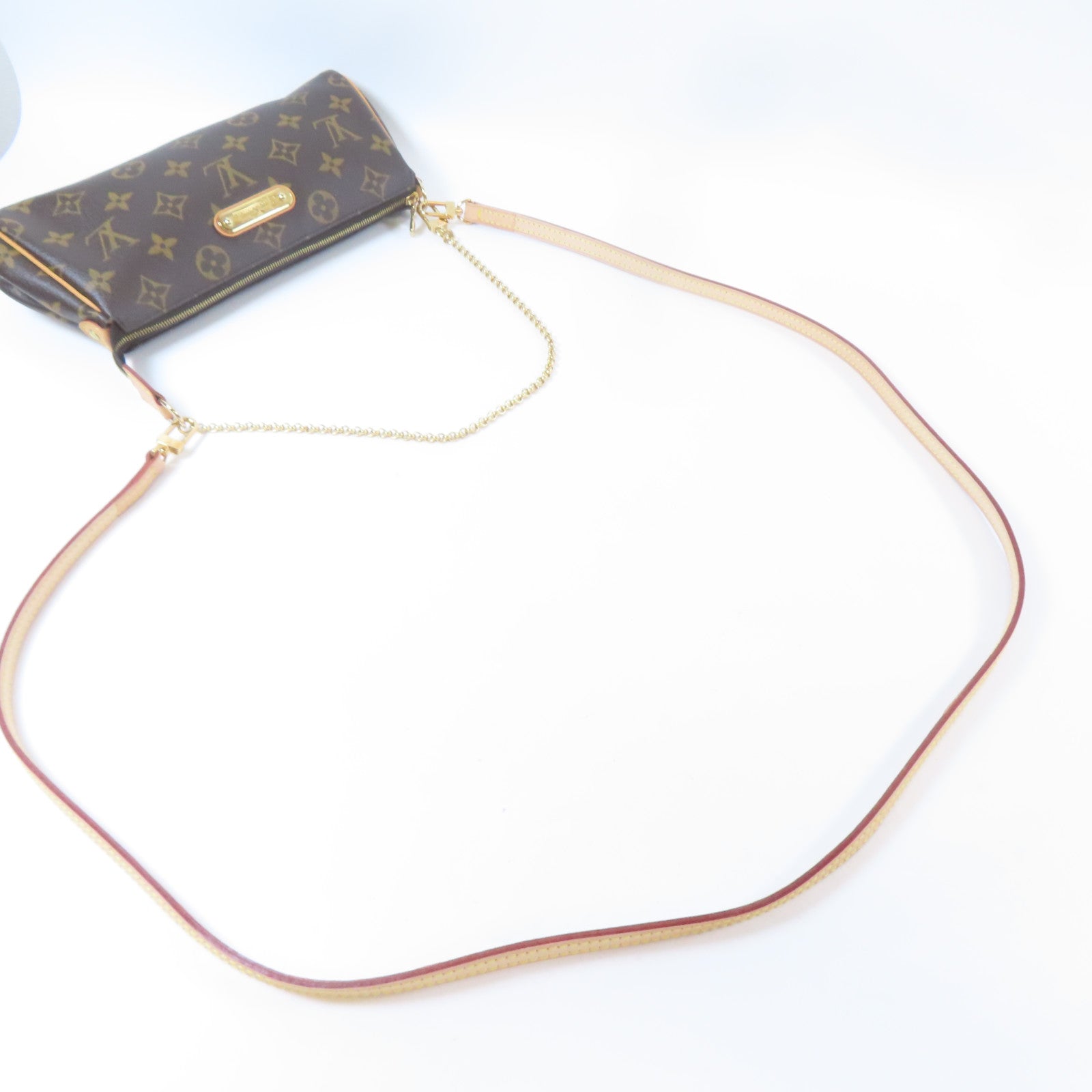 LOUIS VUITTON Monogram Eva金扣手挽肩背兩用袋啡色