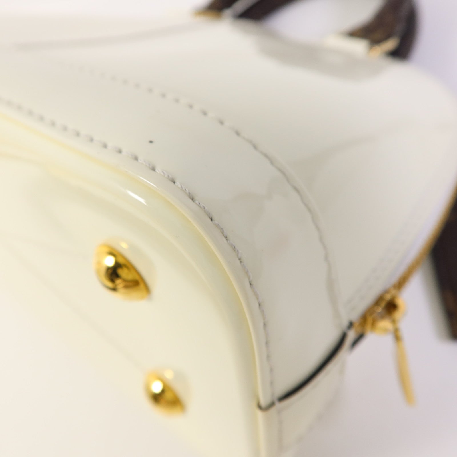 LOUIS VUITTON Vernis Alma BB金扣手挽肩背兩用袋