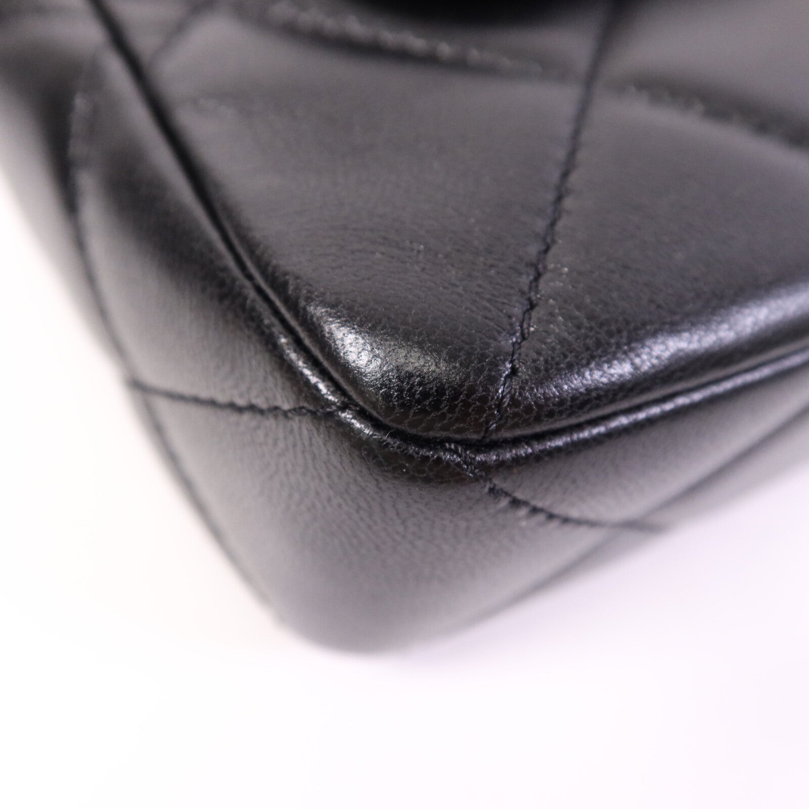 CHANEL 牛皮皮革2 Way Shoulder Bag金扣鏈帶手挽肩背兩用袋