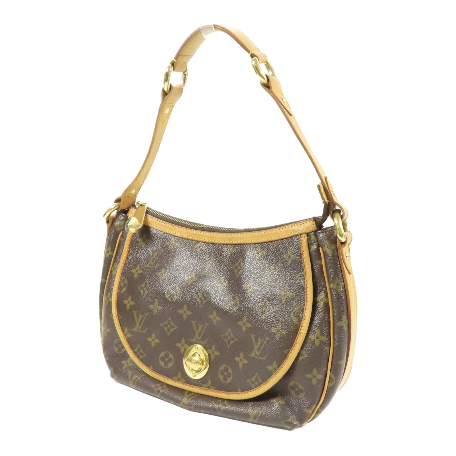 LOUIS VUITTON LV GHW Tulum PM Shoulder Bag M40076 Monogram Brown