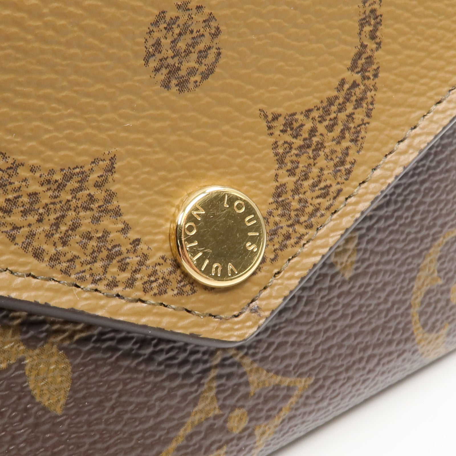 LOUIS VUITTON Monogram/Monogram Reverse Giant Zoe Wallet金扣錢包