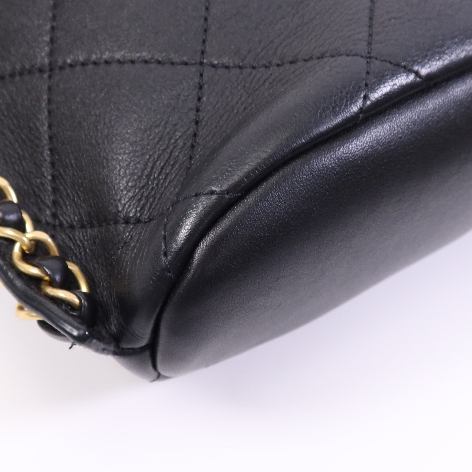 CHANEL 牛皮皮革Chain Shoulder Bag金扣鏈帶肩背袋