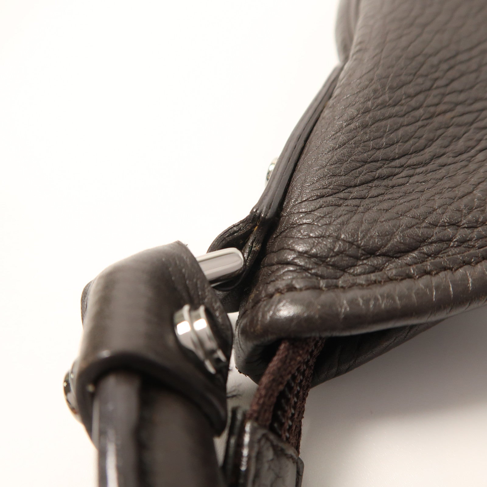 GUCCI 【激減優惠】牛皮皮革Shoulder Bag銀扣肩背袋