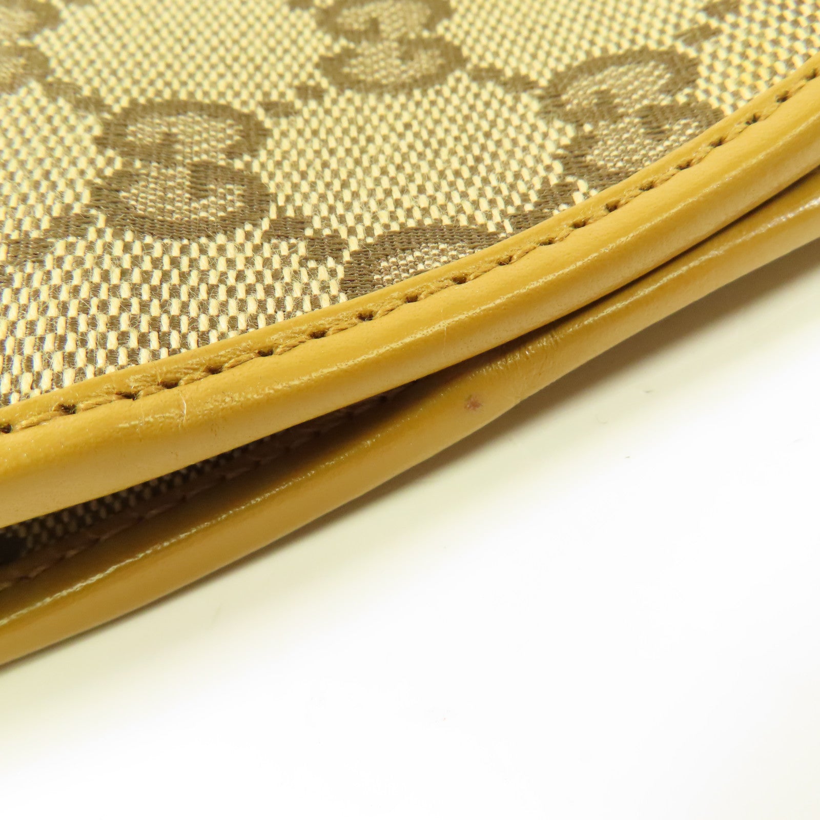 GUCCI 帆布/皮革Shoulder Bag金扣肩背袋