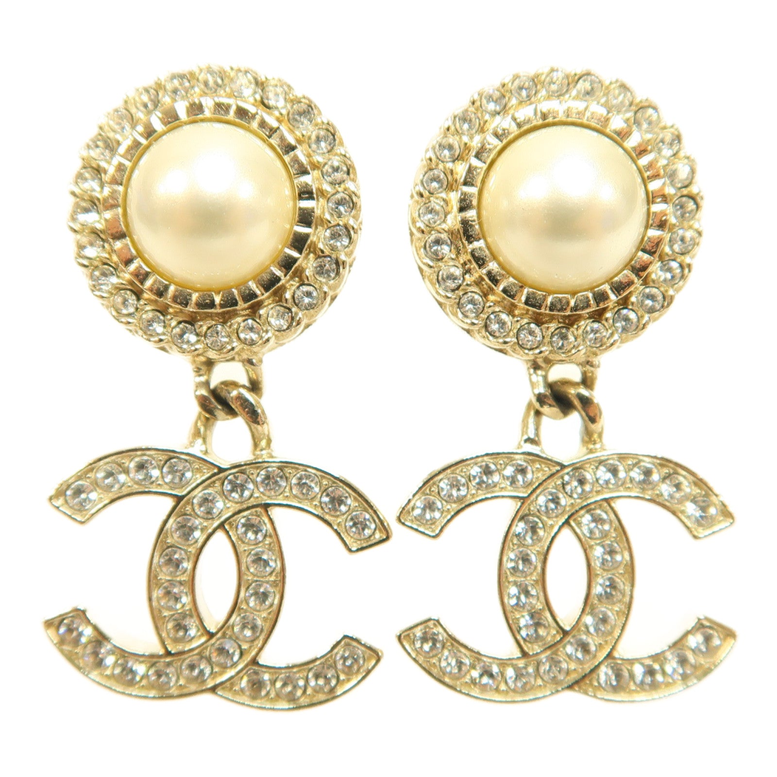 CHANEL 金屬Earring耳環金色