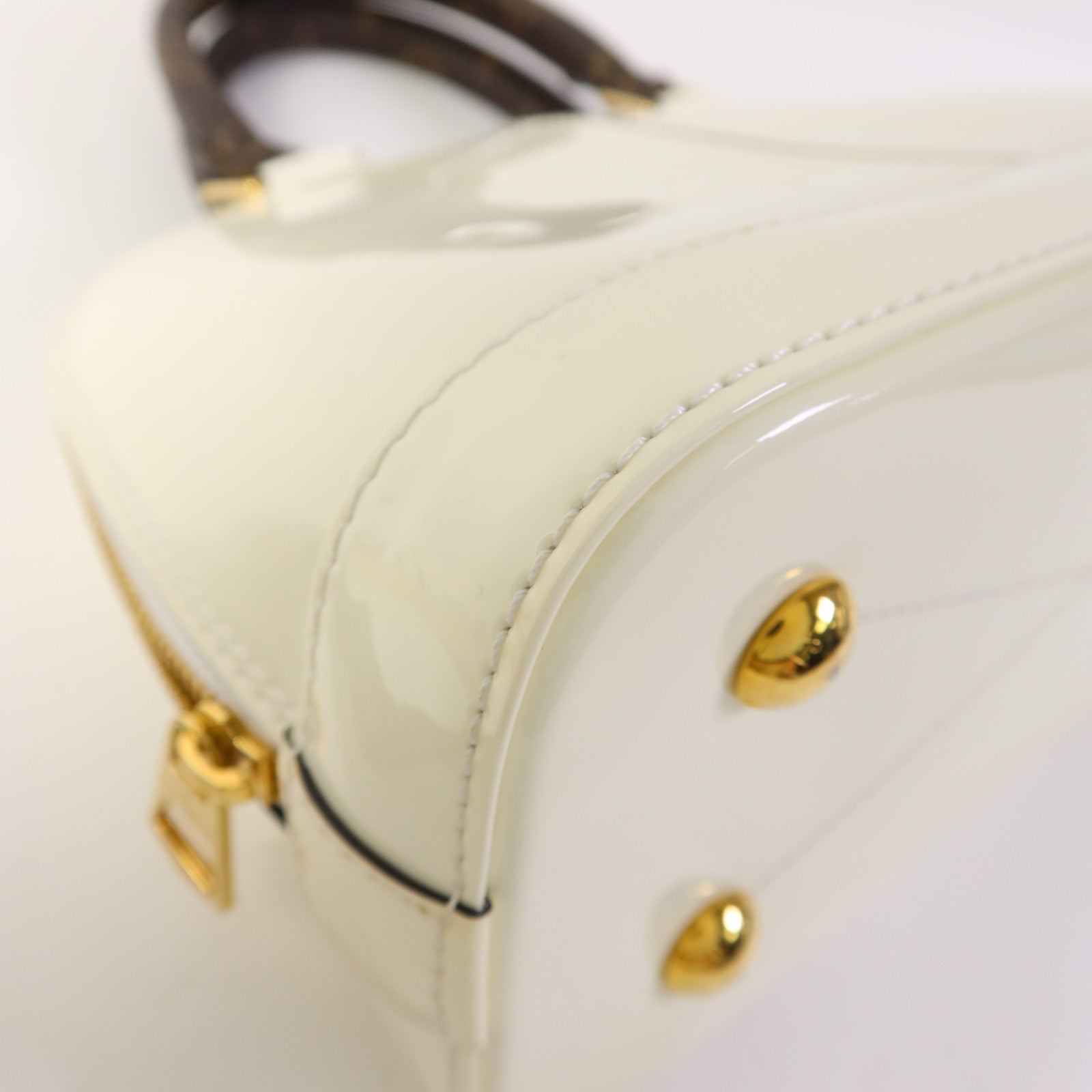 LOUIS VUITTON Vernis Alma BB金扣手挽肩背兩用袋