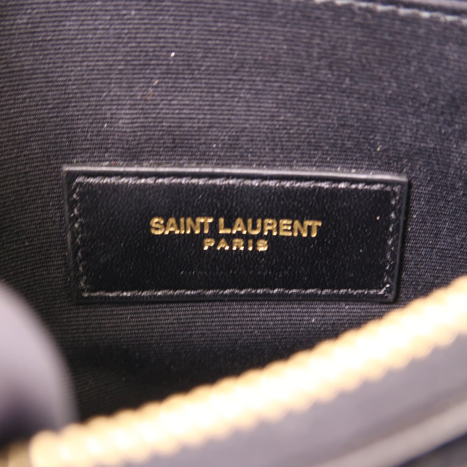 SAINT LAURENT 牛皮皮革Pouch金扣小袋