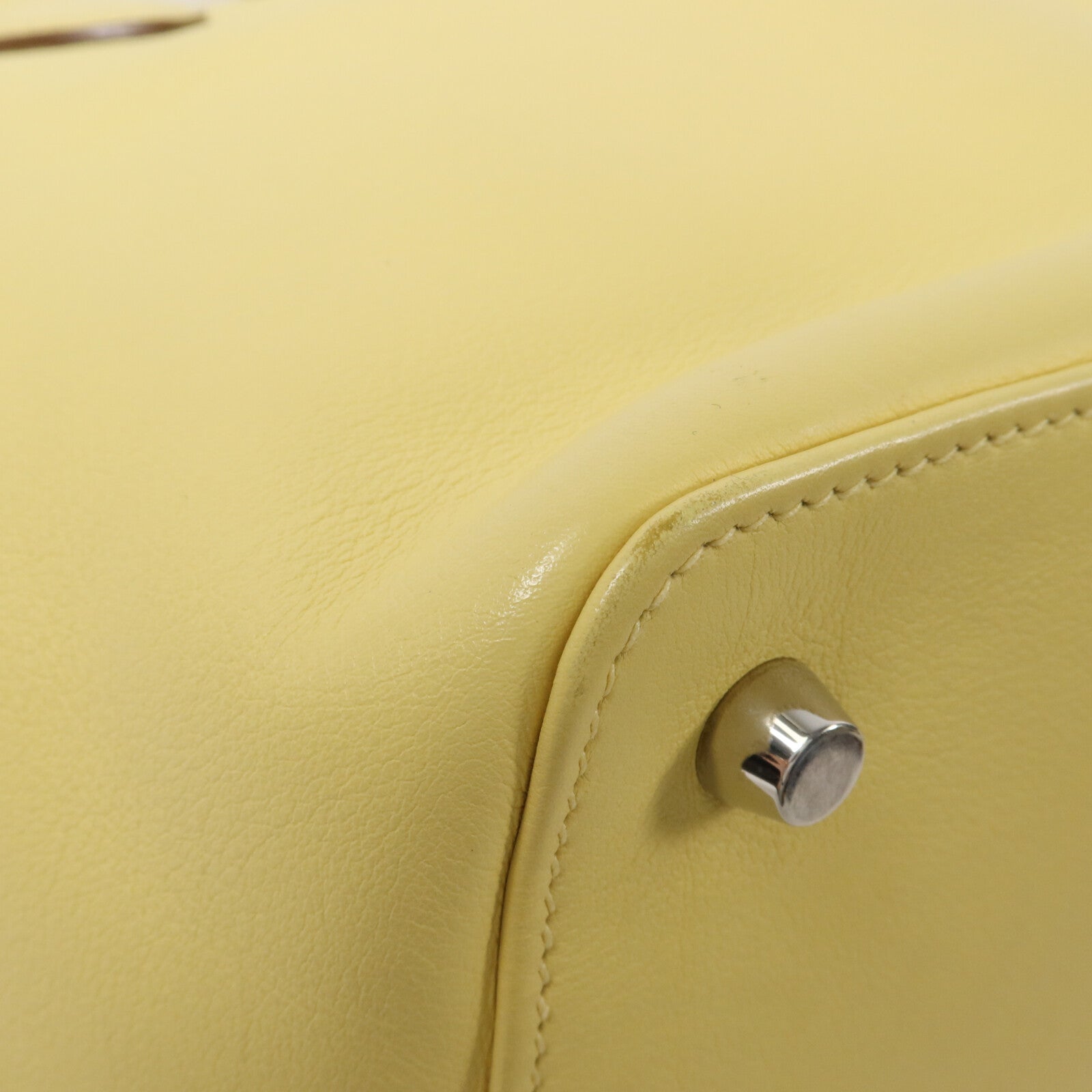 HERMES Evercolor皮革Toolbox 20手挽肩背兩用袋Jaune Poussin