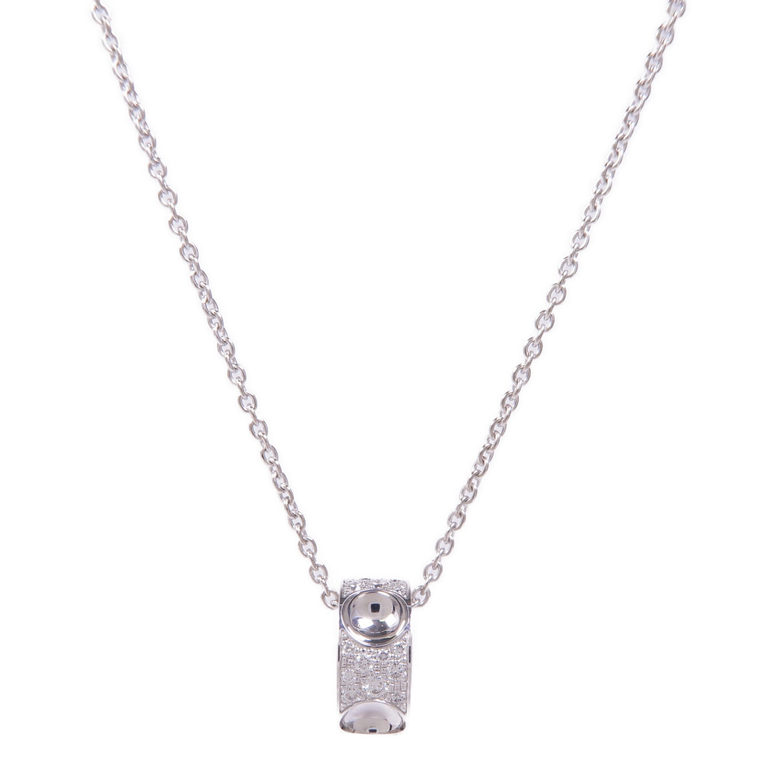 LOUIS VUITTON 【激減優惠】18K白金Empreinte Pendant鑽石項鍊