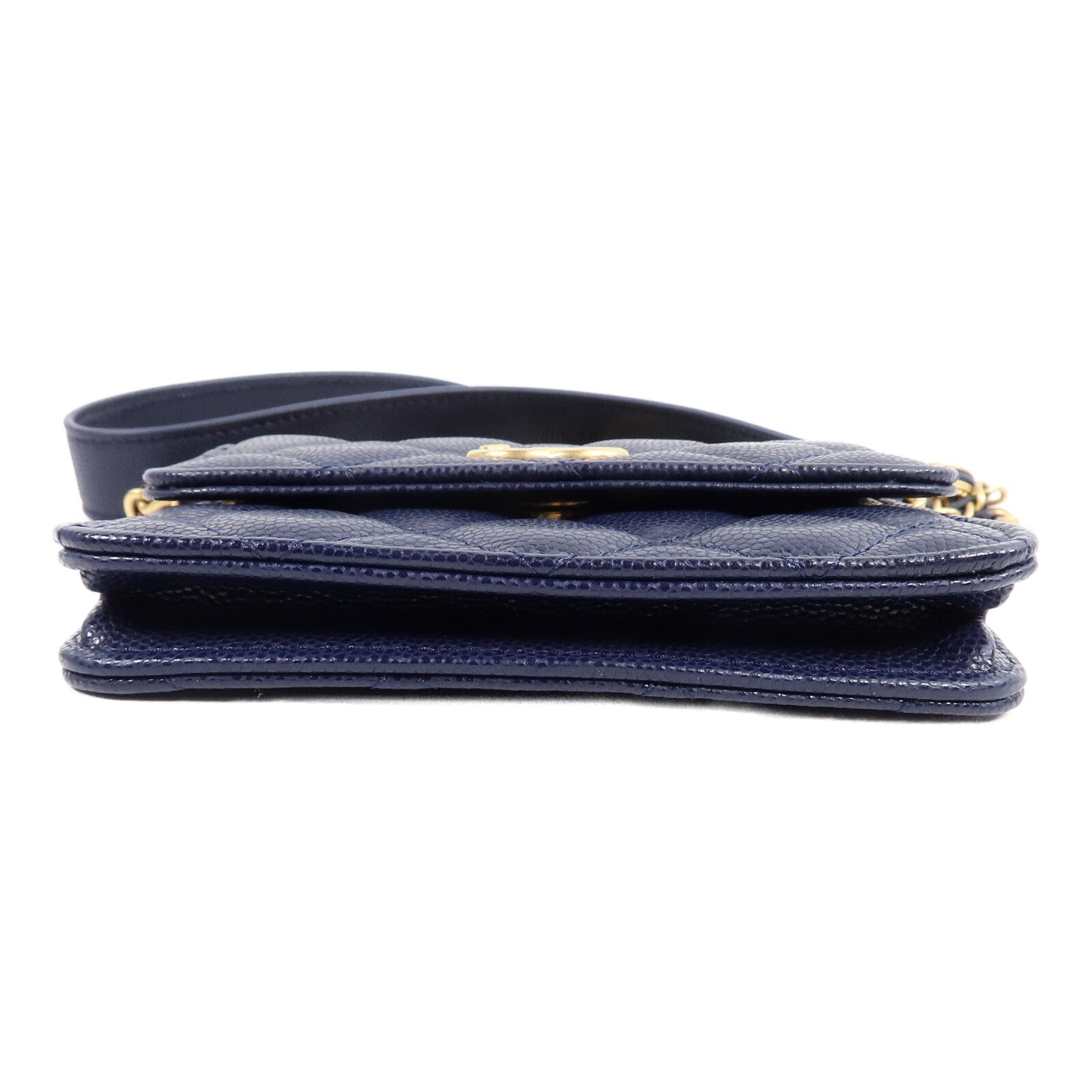 CHANEL 牛皮皮革Card Holder Chain鏈帶肩背袋