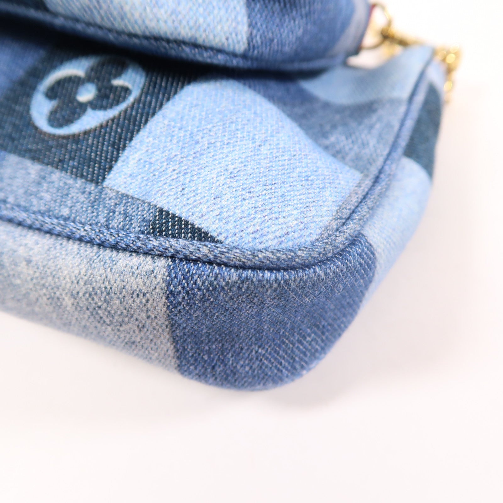 LOUIS VUITTON Monogram Denim Multi Pochette Accessoires肩背袋