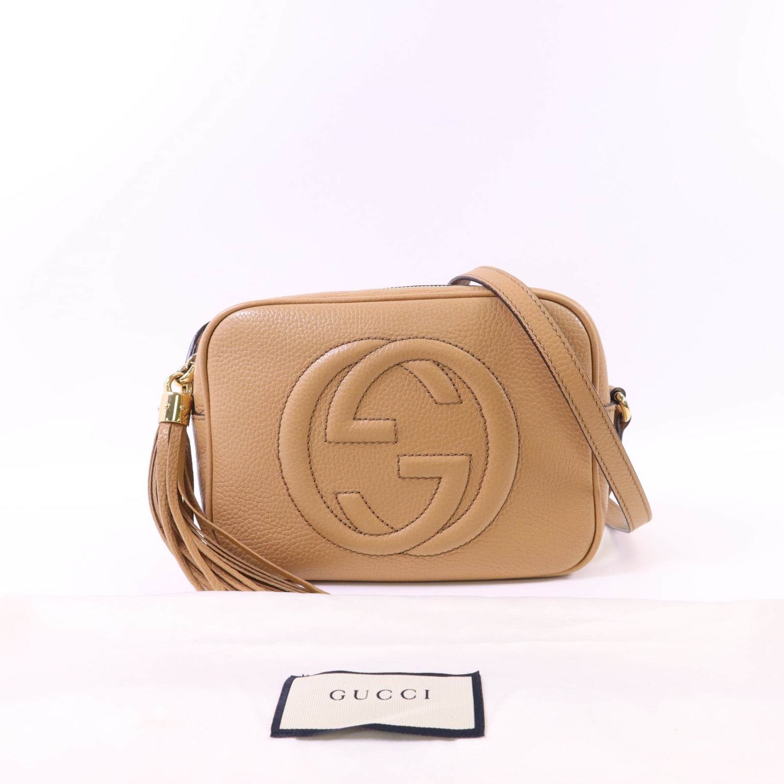 GUCCI 牛皮皮革SOHO Disco金扣肩背袋308364