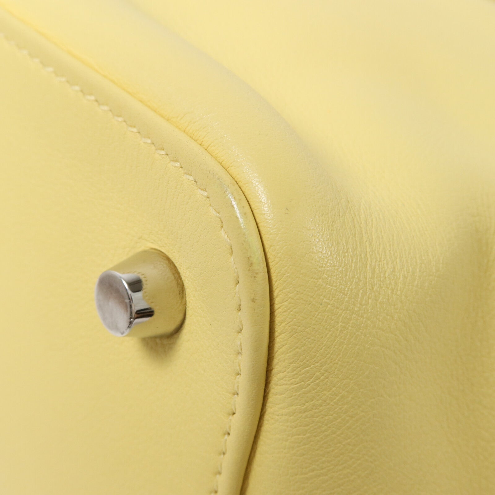 HERMES Evercolor皮革Toolbox 20手挽肩背兩用袋Jaune Poussin