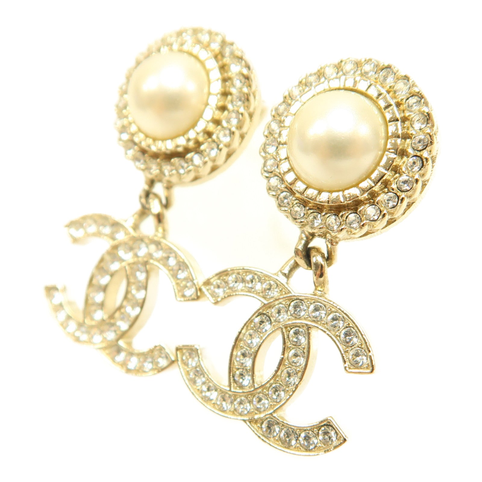 CHANEL 金屬Earring耳環金色