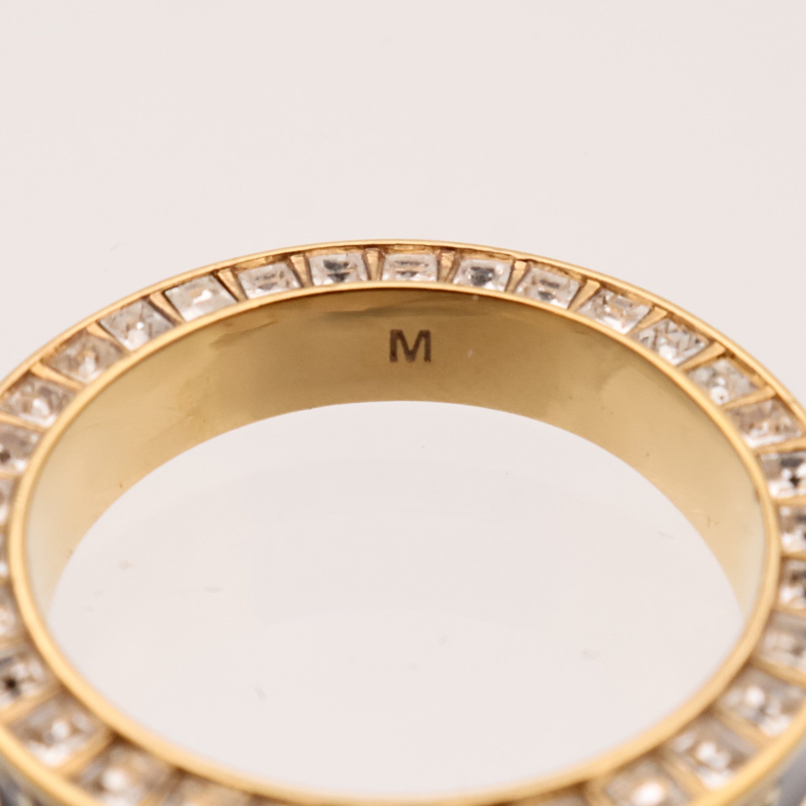 Dior 金屬/琺瑯Night Code Ring戒指US#6